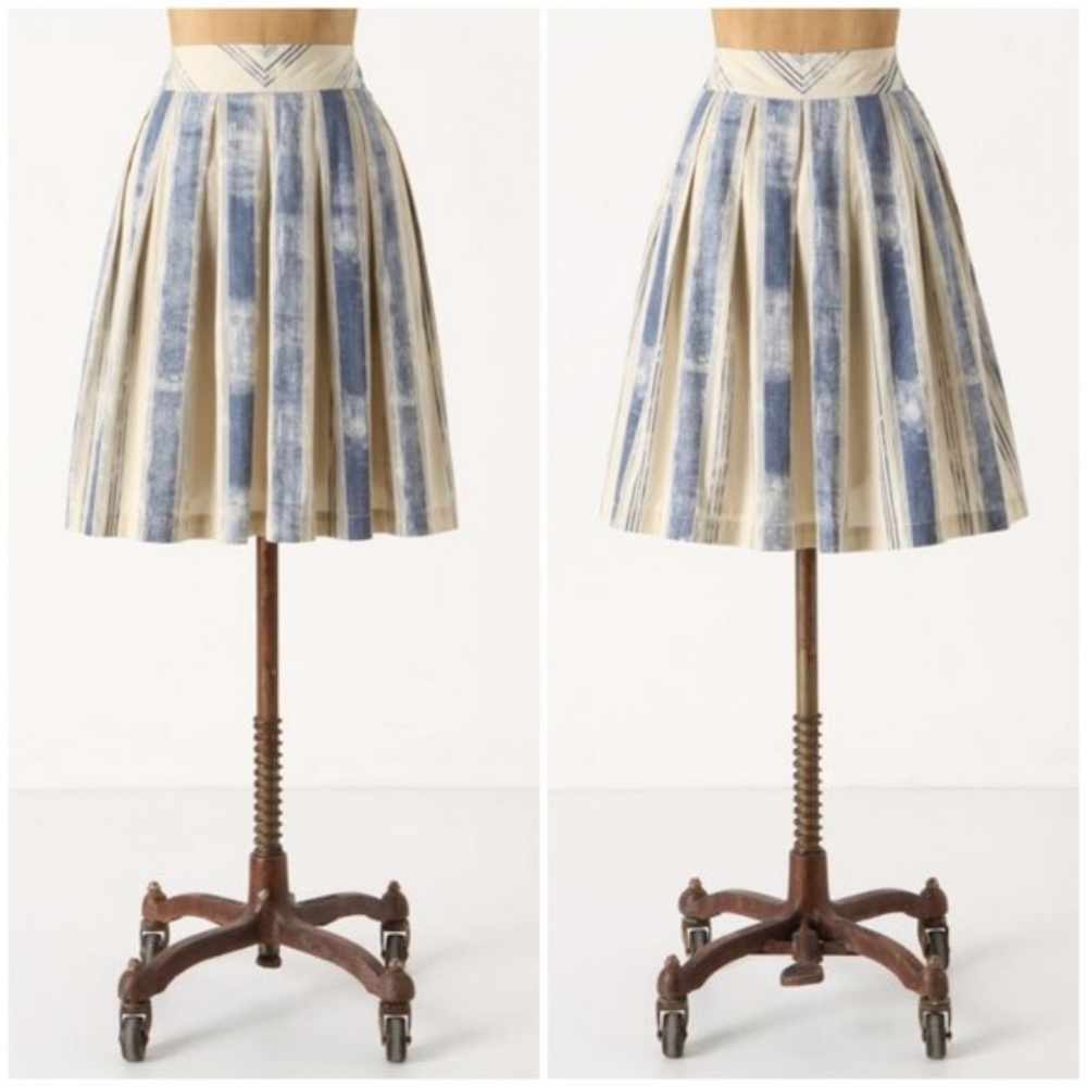 Anthropologie Pitter Patter Skirt by Maeve